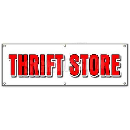 Amistad 72 in. Thrift Store Banner Sign - Clothing Furniture Household Clothes Appliance AM2679422